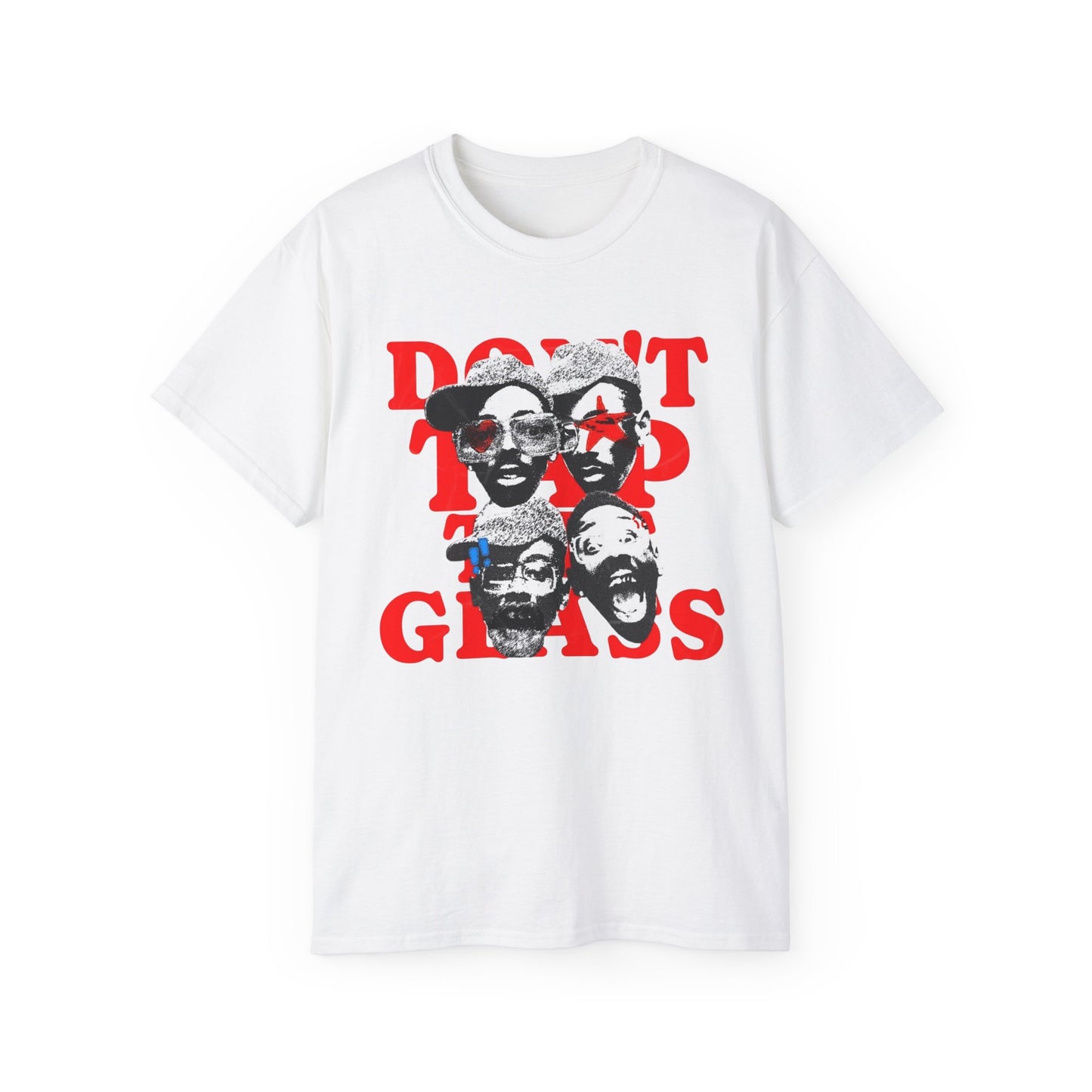 Vibrant Graphic Tee - "Don't tap the Glass” Tyler