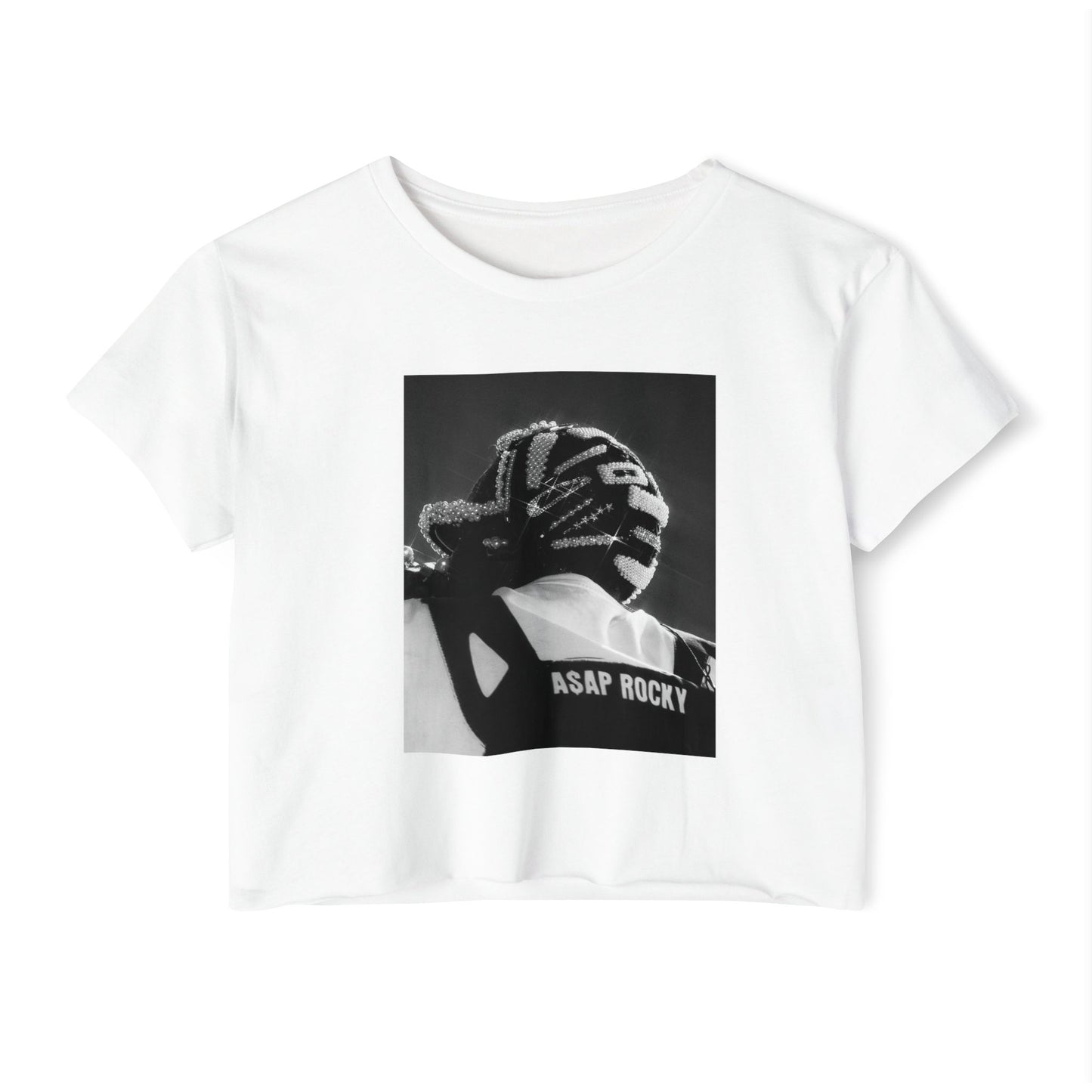 Women Festival Crop Top - ASVP Graphic Tee for Summer Vibes