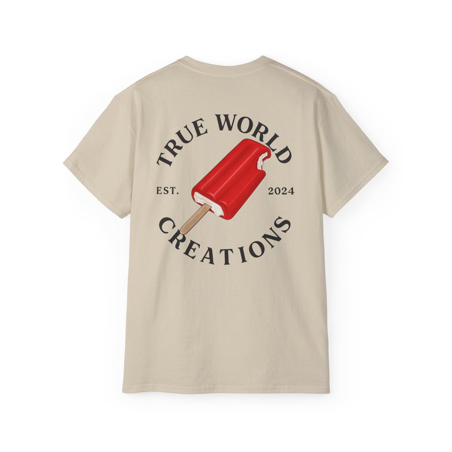 TrueWorldCreations Red Popsicle Graphic T-Shirt for Summer