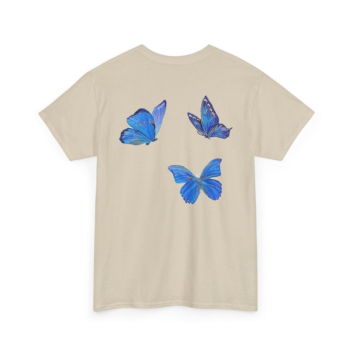 TrueWorldCreations Butterfly Tee, Blue butterfly T-Shirt, Unique Graphic Tee