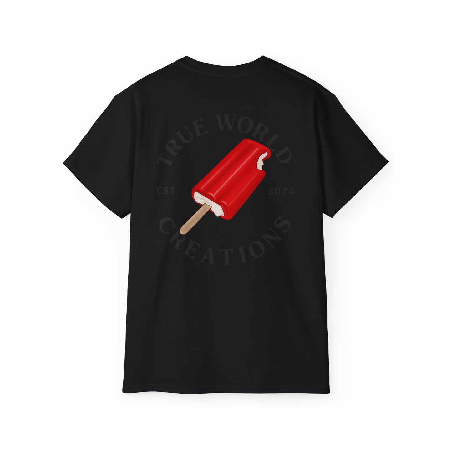 TrueWorldCreations Red Popsicle Graphic T-Shirt for Summer