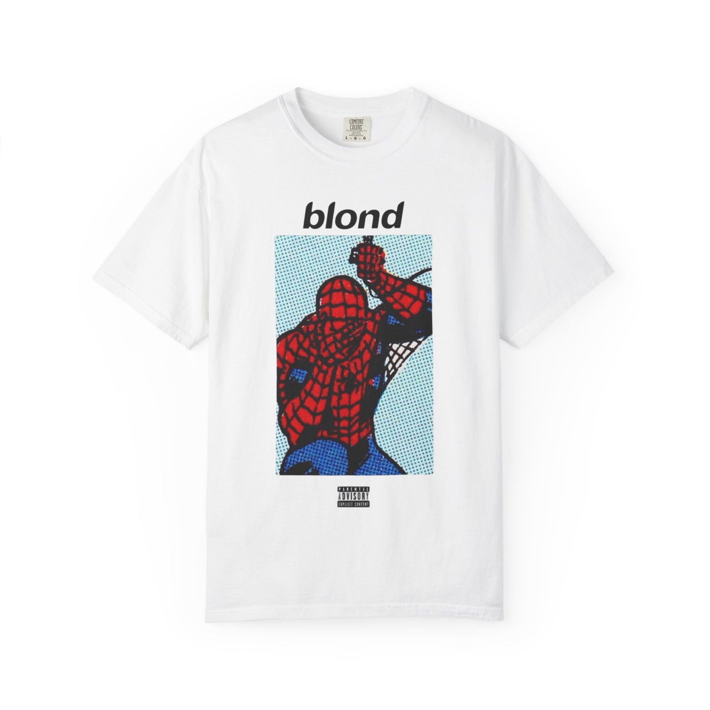 Spider-Man/Frank Ocean blond graphic T-shirt