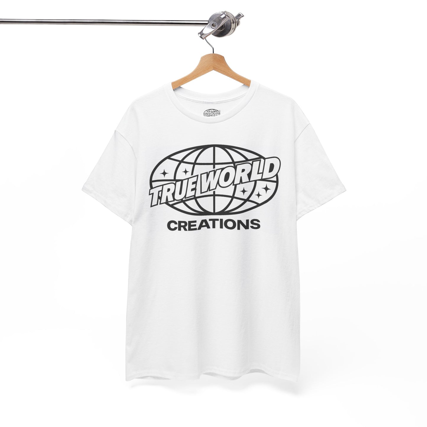 Authentic Unisex Heavy Cotton Tee - 'True World Creations' Graphic T-Shirt