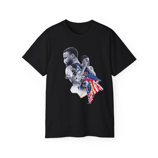 Vintage Steph curry American Heroes Tee shirt, Cotton Graphic Tee