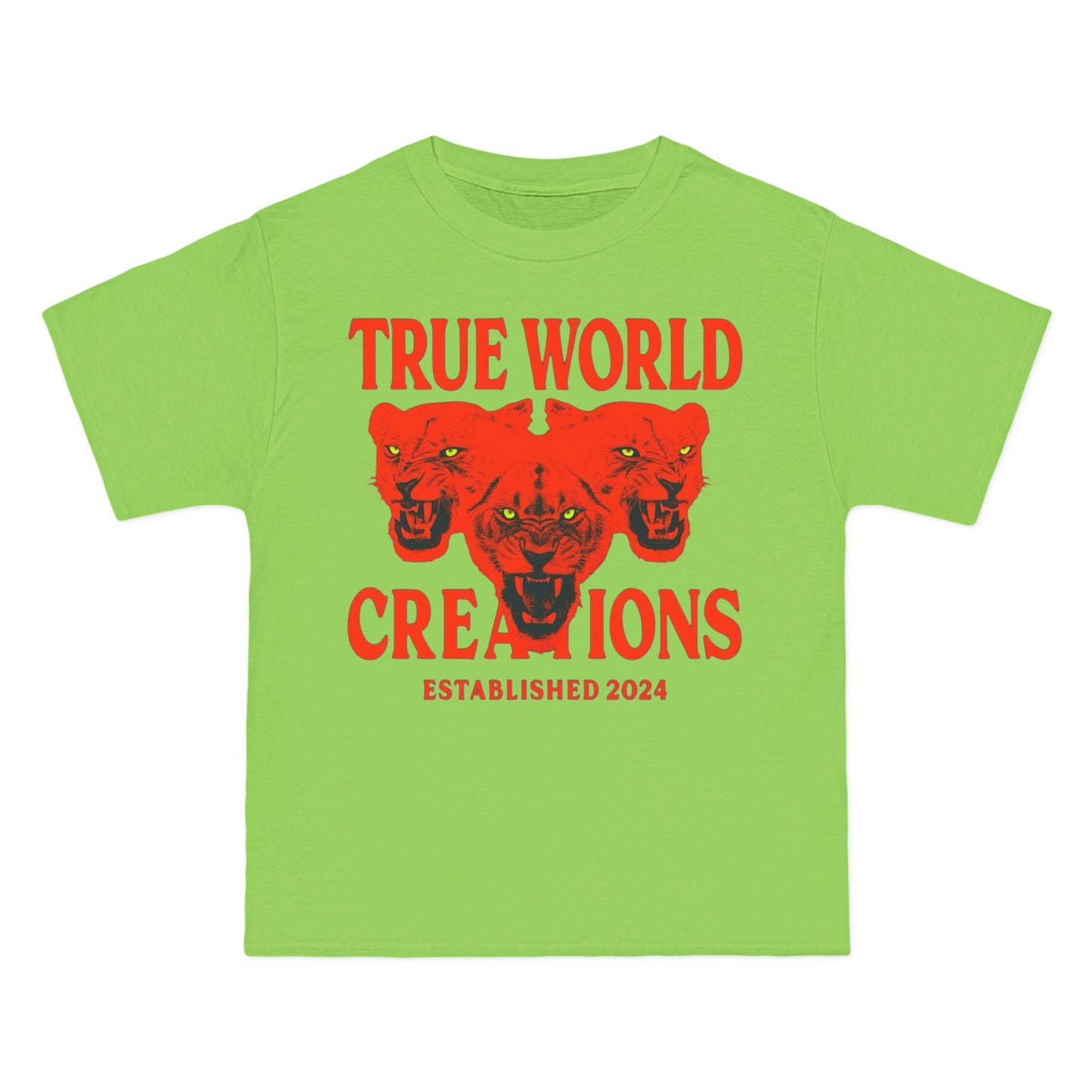 TWC red stripes heavy crewneck Graphic T-shirt