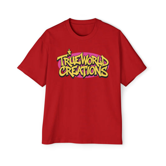 True World Creations Logo & Retro Alien Back Print