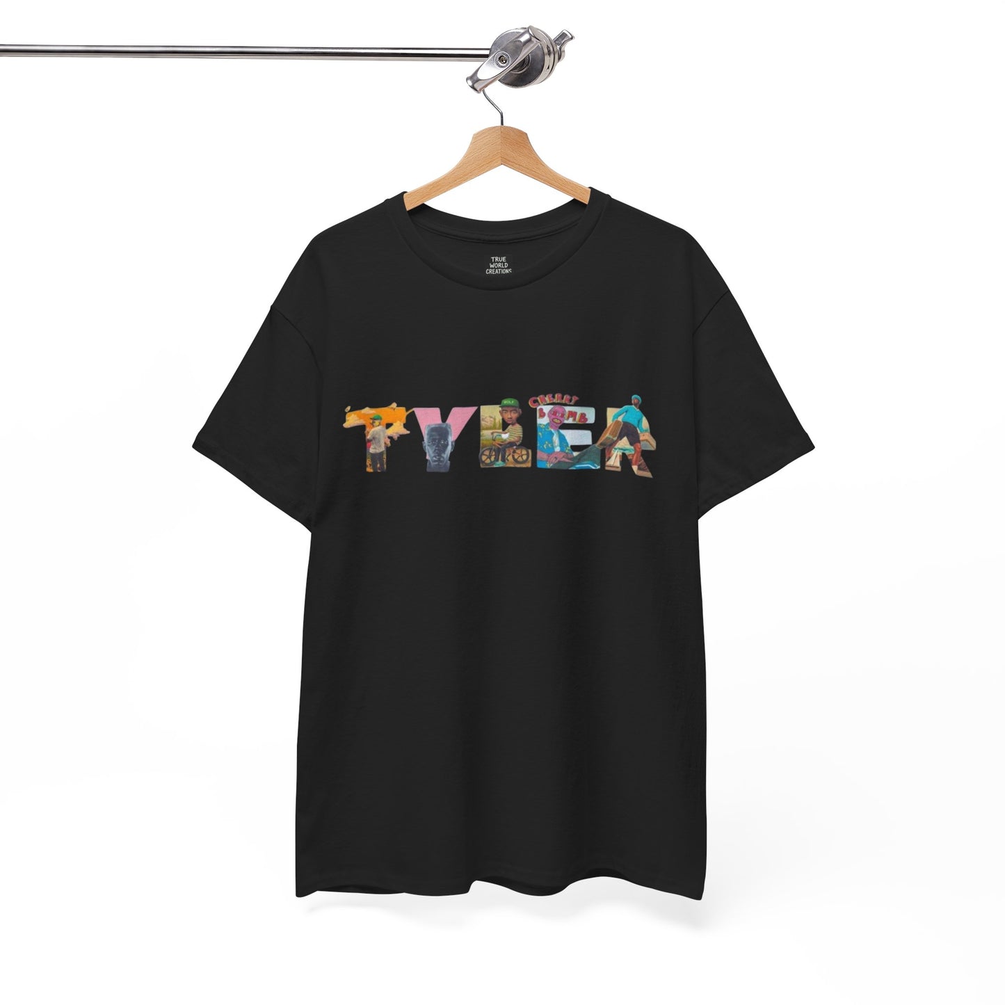 Graphic Tee - Tyler Name Plate - Unisex Heavy Cotton Tee for Tyler Fans and Similar Artists