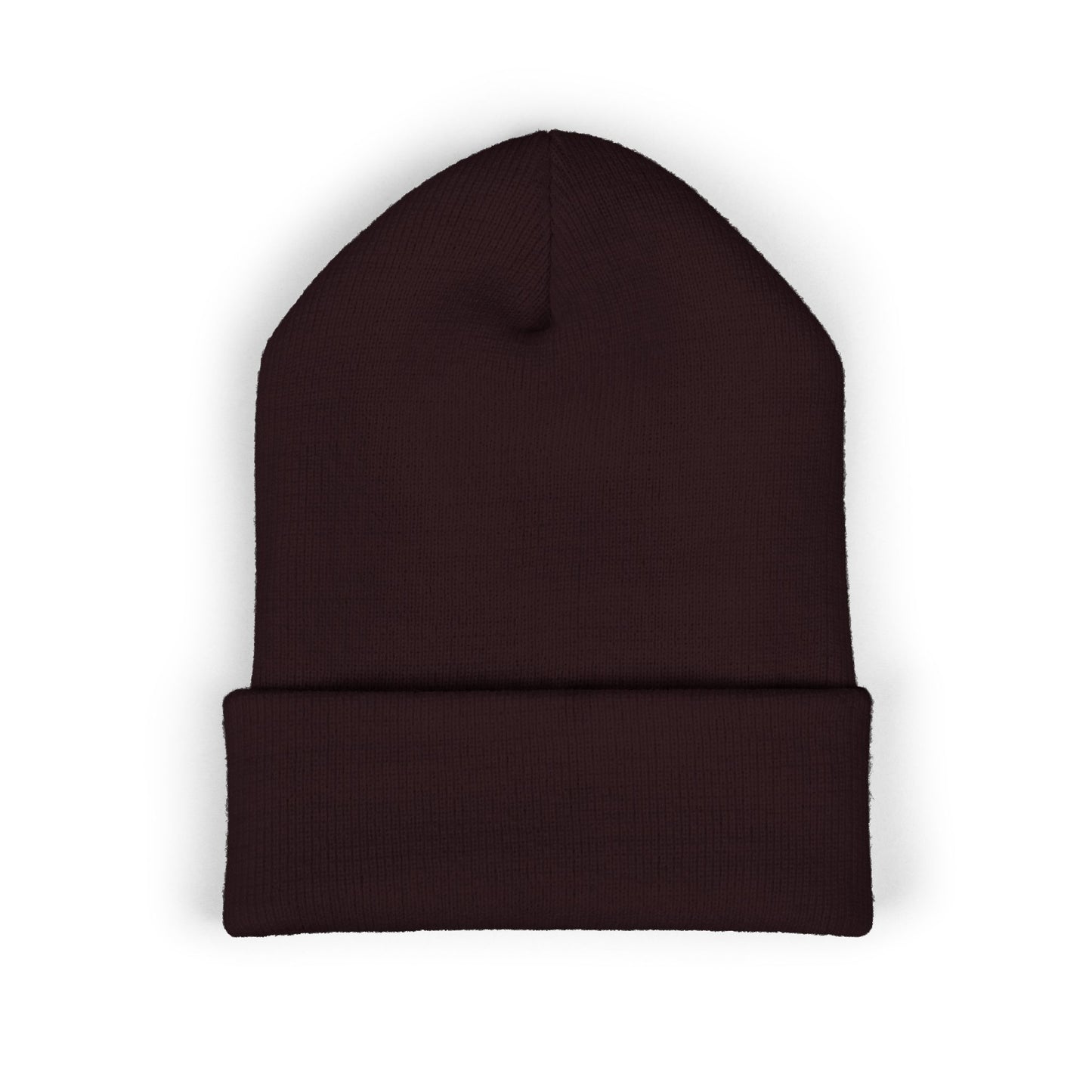 Embroidered 'TrueWorldCreations' Cuffed Beanie — Classic Knit Winter Hat
