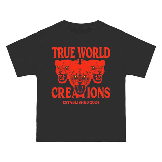 TWC red stripes heavy crewneck Graphic T-shirt