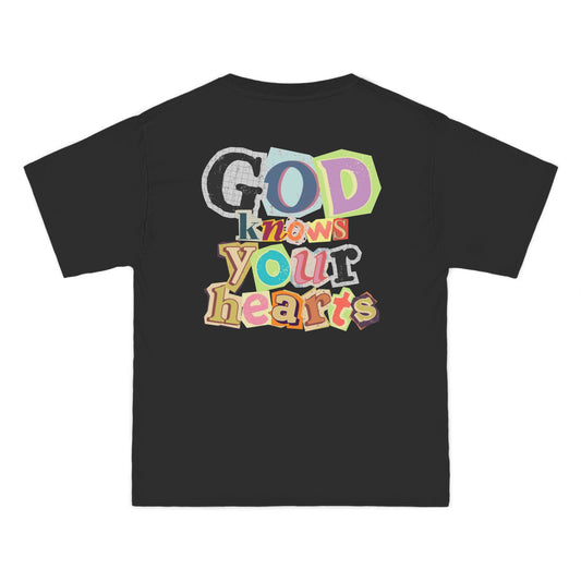 Inspirational Short-Sleeve T-Shirt - "God Knows Your Hearts"