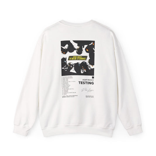 A$AP Rocky Testing Crewneck Sweatshirt - Stylish Unisex Heavy Blend for A$AP RockyMusic Lovers