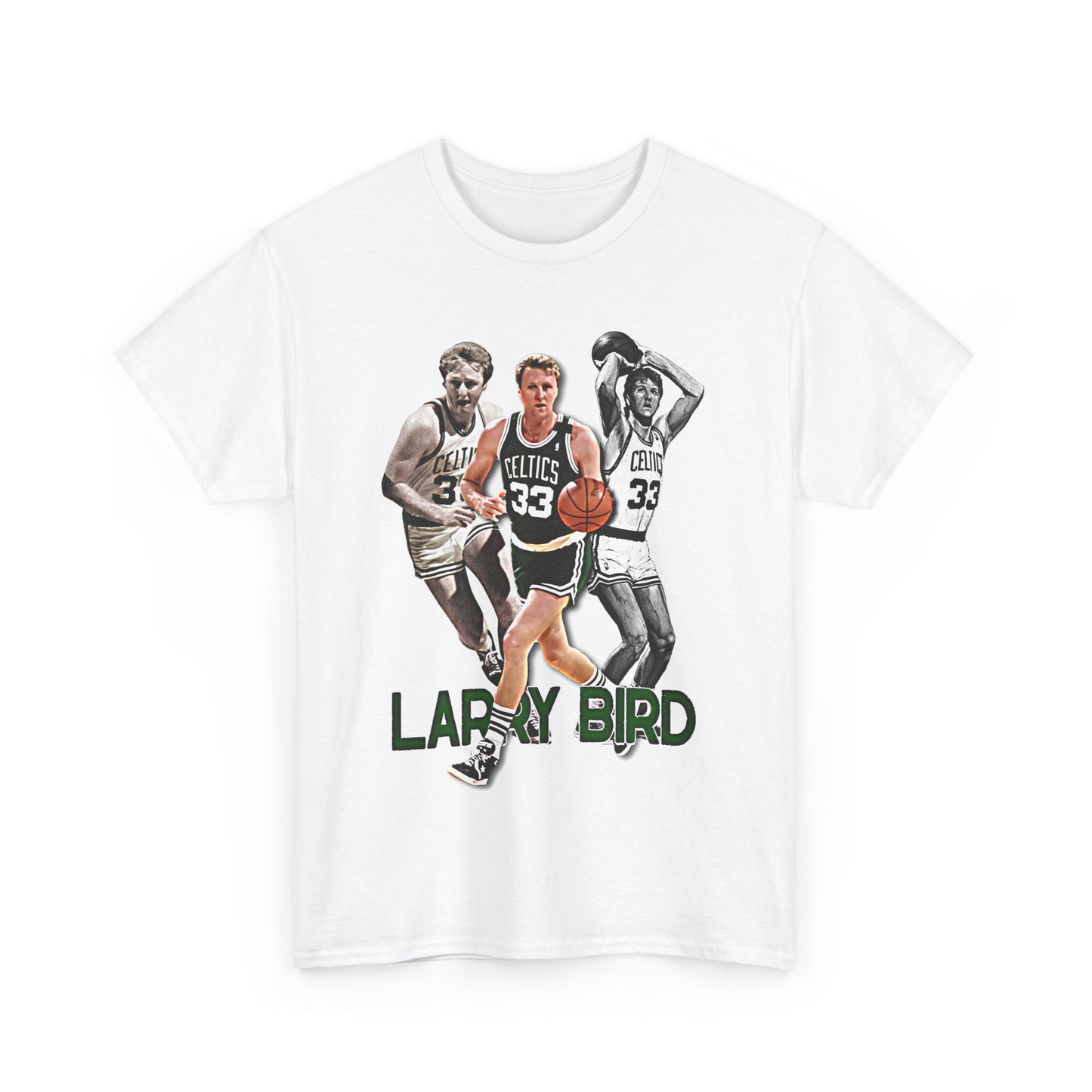 Vintage Larry Bird Unisex Heavy Cotton Tee - Perfect for Basketball Fans & Retro Style