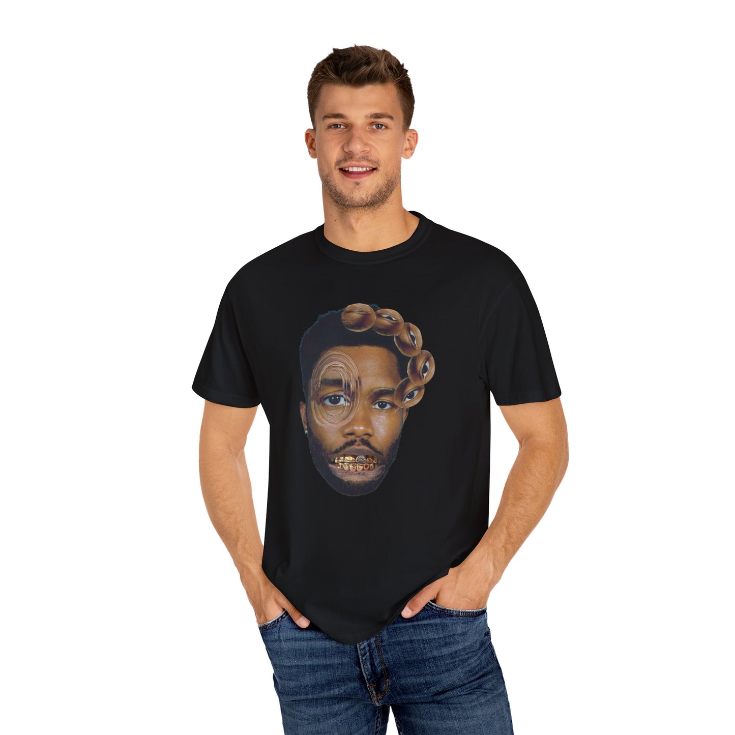 Artistic Unisex Garment-Dyed T-Shirt with Unique Design