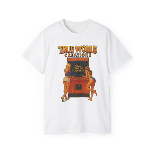 TrueWorldCreations- 'Stay True to Yourself' Vintage Style Graphic T-shirt