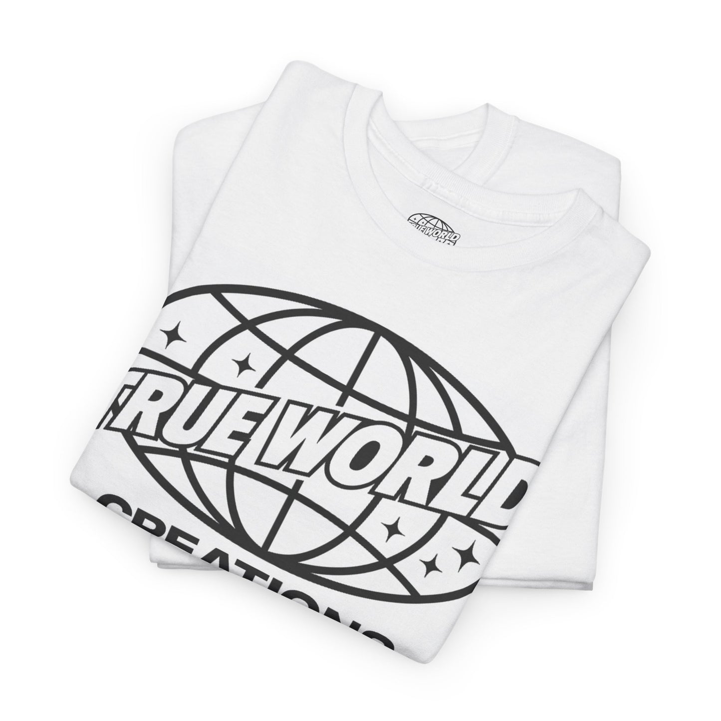 Authentic Unisex Heavy Cotton Tee - 'True World Creations' Graphic T-Shirt