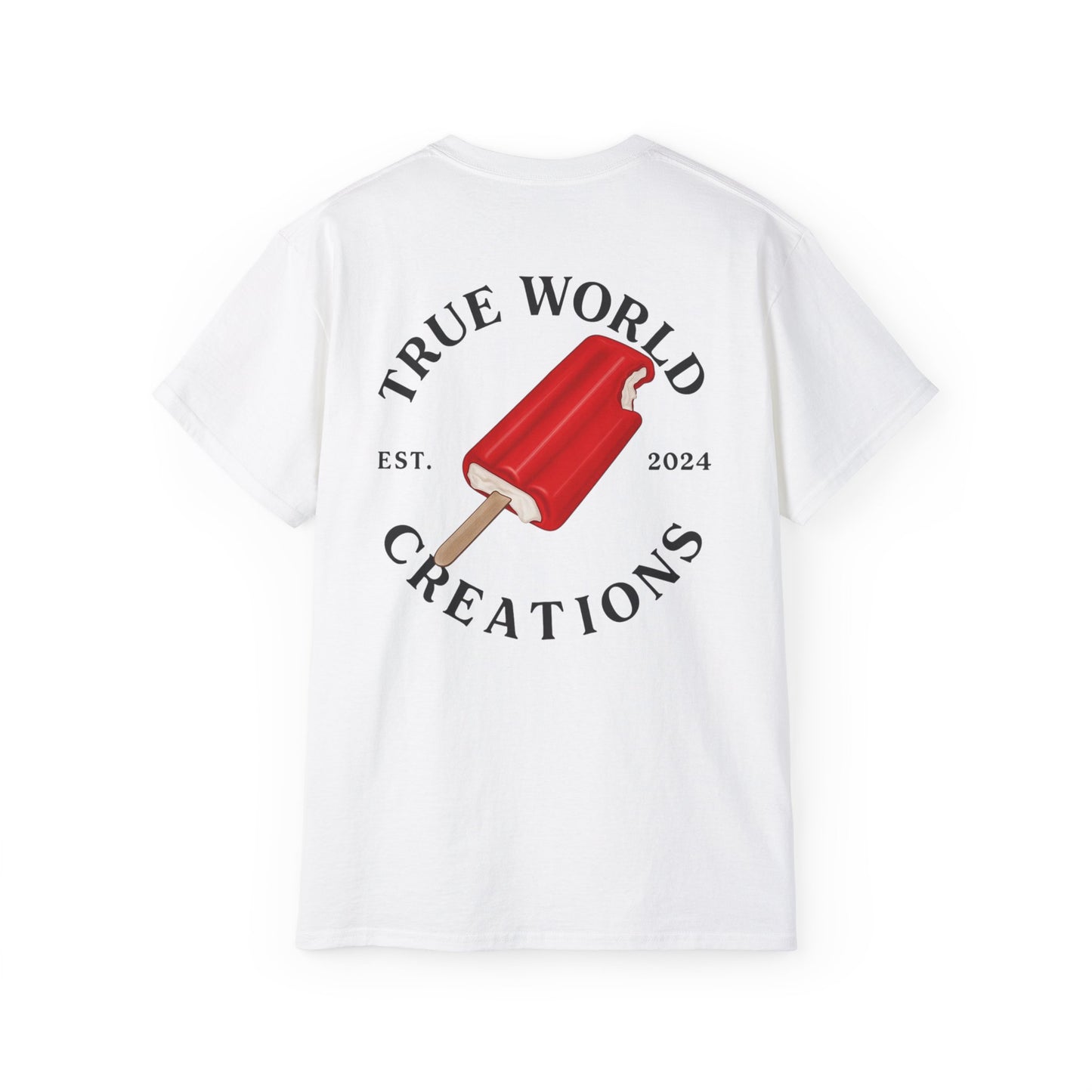 TrueWorldCreations Red Popsicle Graphic T-Shirt for Summer
