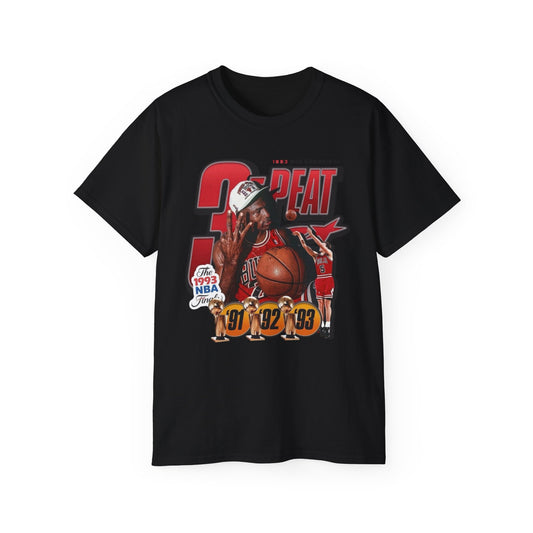 Retro Basketball 3-Peat Tee, Vintage graphic T-shirt