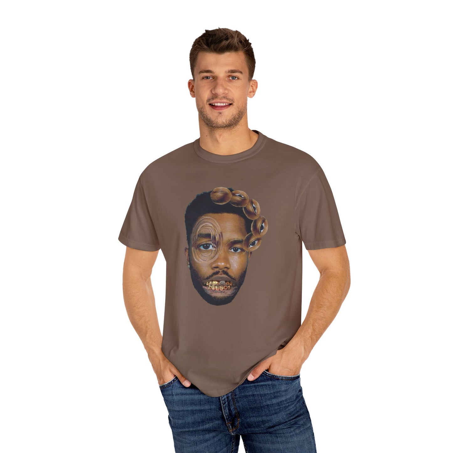 Artistic Unisex Garment-Dyed T-Shirt with Unique Design