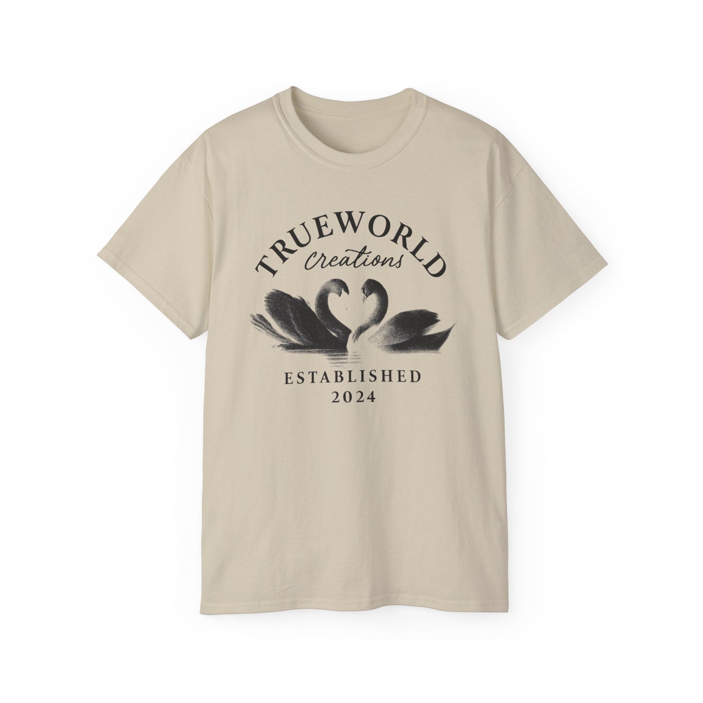 TWC Heartfelt Swans Graphic T-shirt
