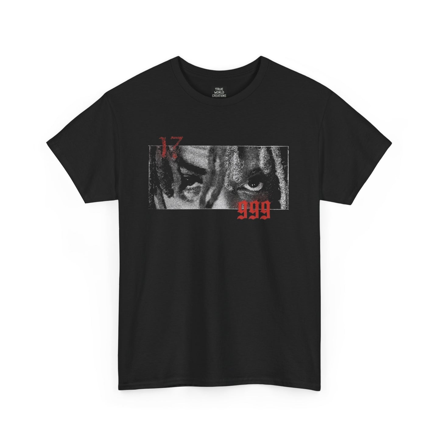 Unisex Heavy Cotton Tee - Bold Graphic with 17 & 999 Design