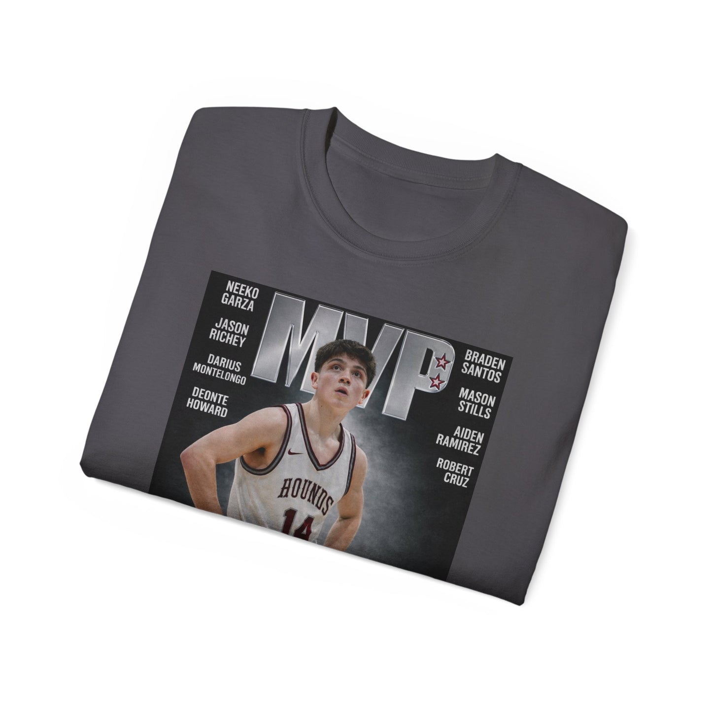 Grandview Greyhound MVP Basketball Tee — Francisco Medina #14 GHS TWC DAWG