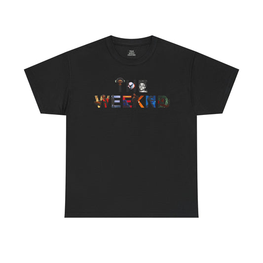 Unisex Heavy Mixed Album Weekend Graphic Cotton Tee