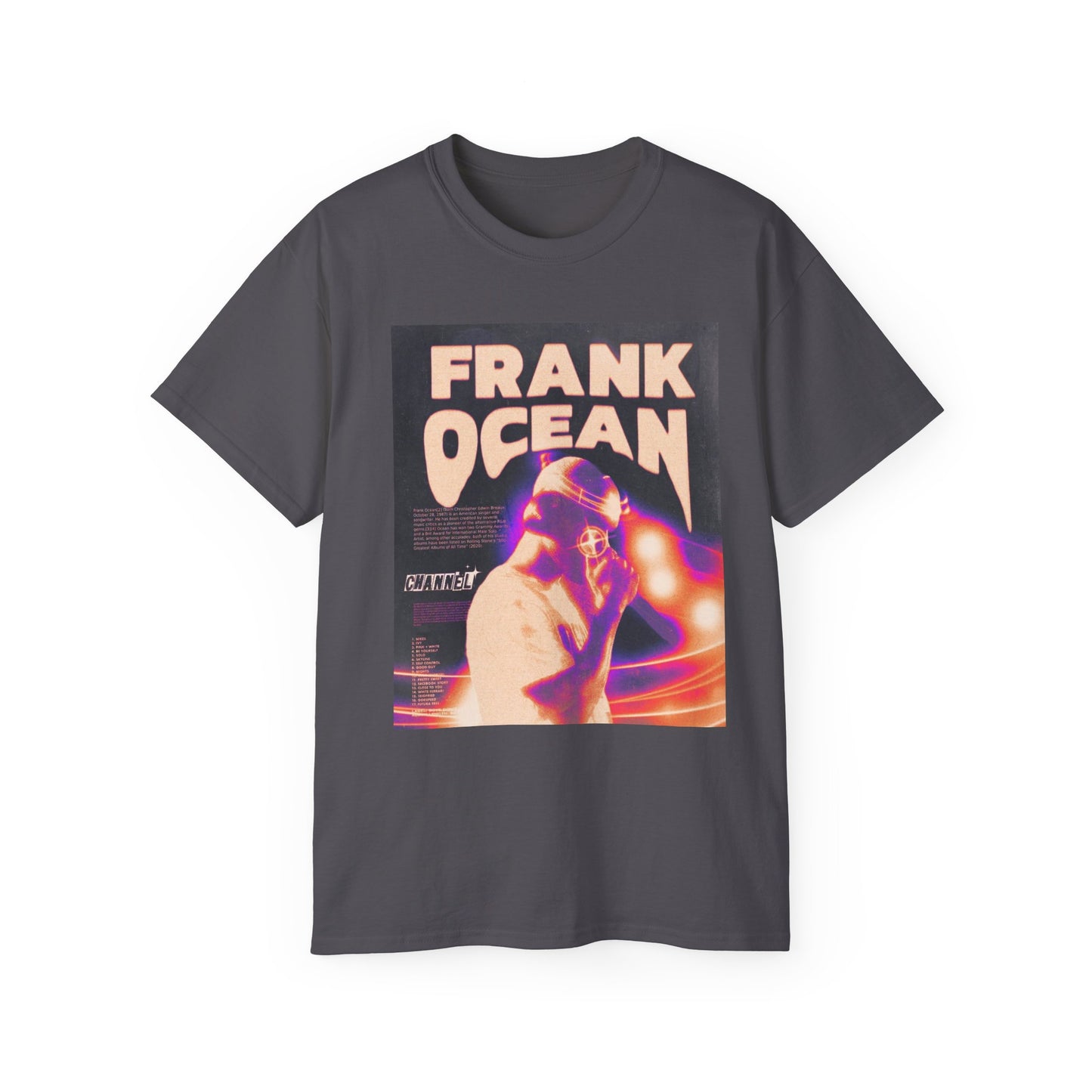 Frank Ocean Inspired Unisex Tee | Cool Music Merch, Casual Wear, Concert Style, Gift for Music Lovers, Graphic T-Shirt