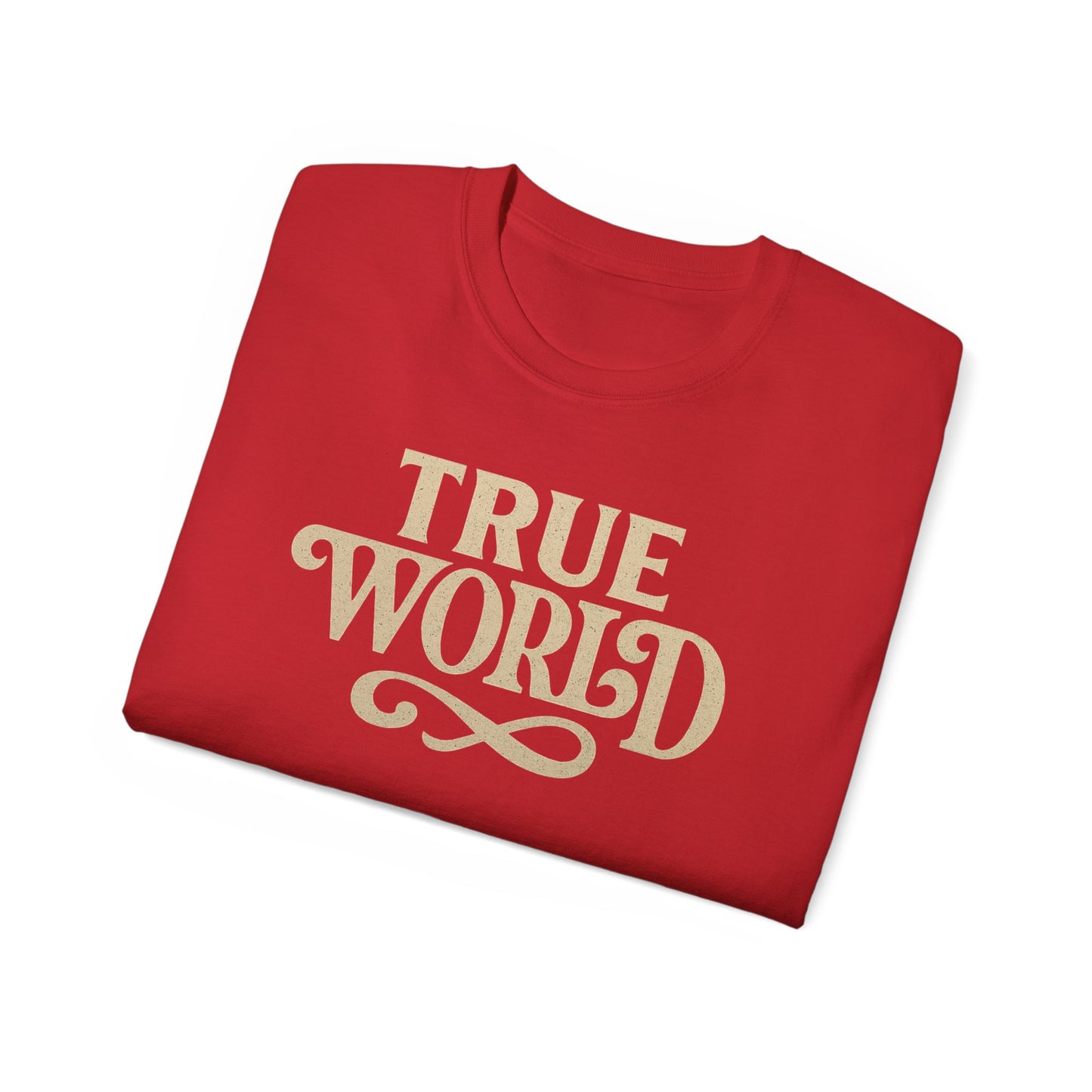 True World Creations graphic T-shirt design