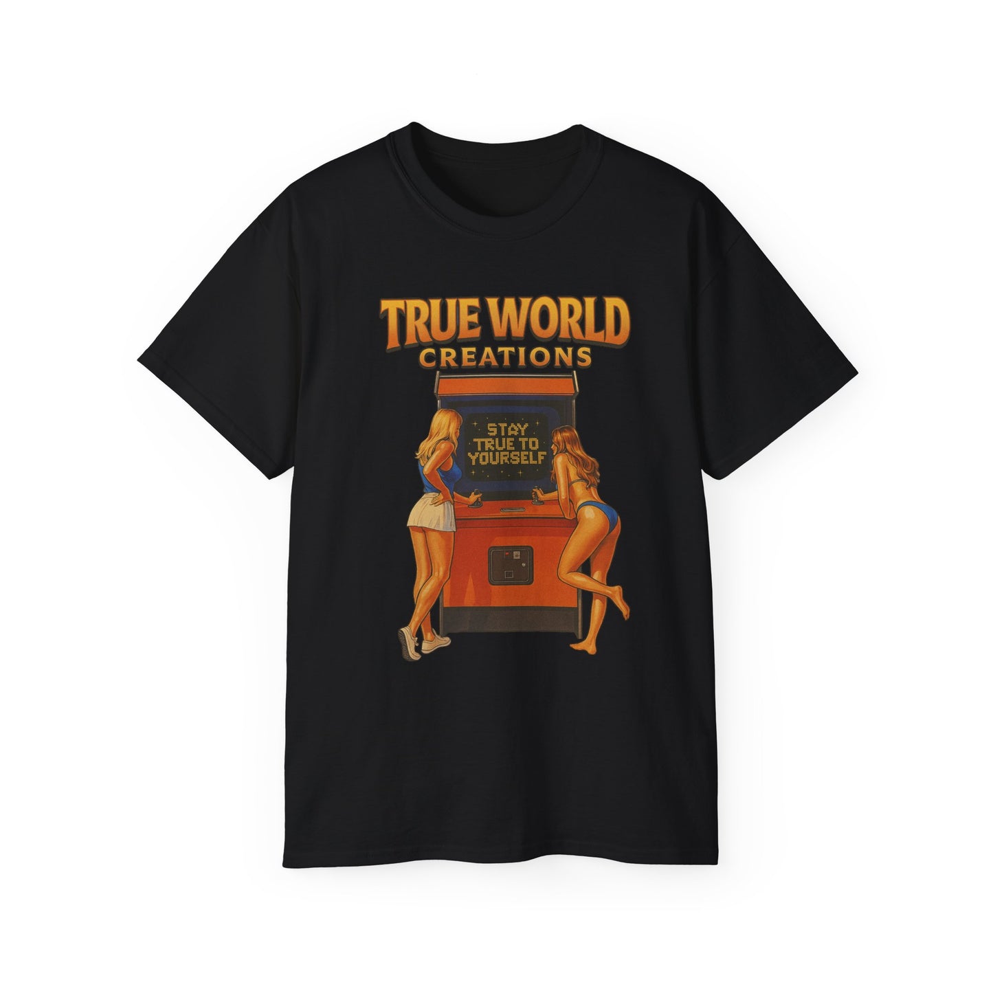 TrueWorldCreations- 'Stay True to Yourself' Vintage Style Graphic T-shirt