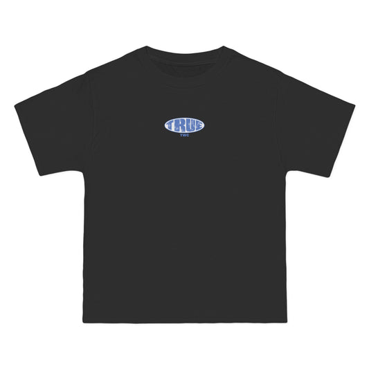 TrueWorldCreations TRUE Logo T-Shirt — Vintage Blue Graphic Tee