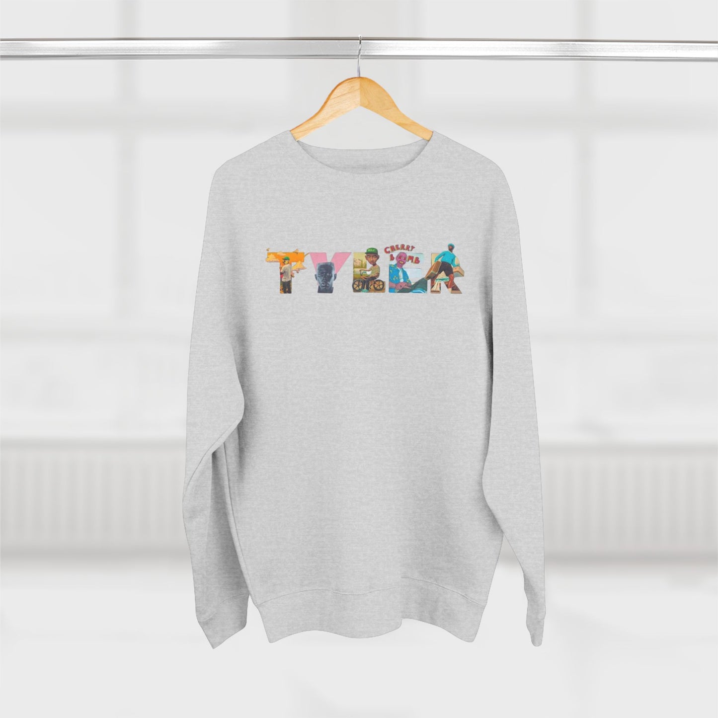 Tyler Crewneck Sweatshirt - Tyler the Creator Music Album Nameplate Design