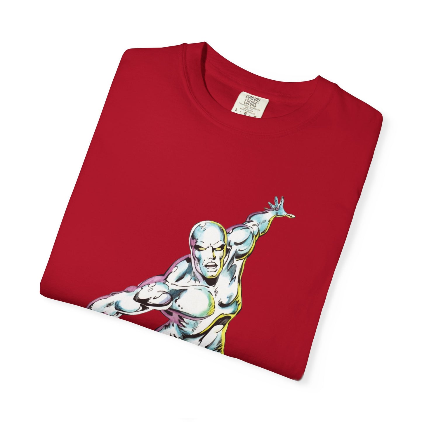Surfing Silver Surfer Unisex T-Shirt, Retro T-Shirt, Comic Tee,