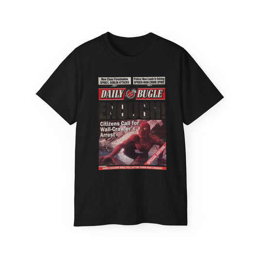 Spider-Man Daily bugle graphic Trendy Everyday T-shirt