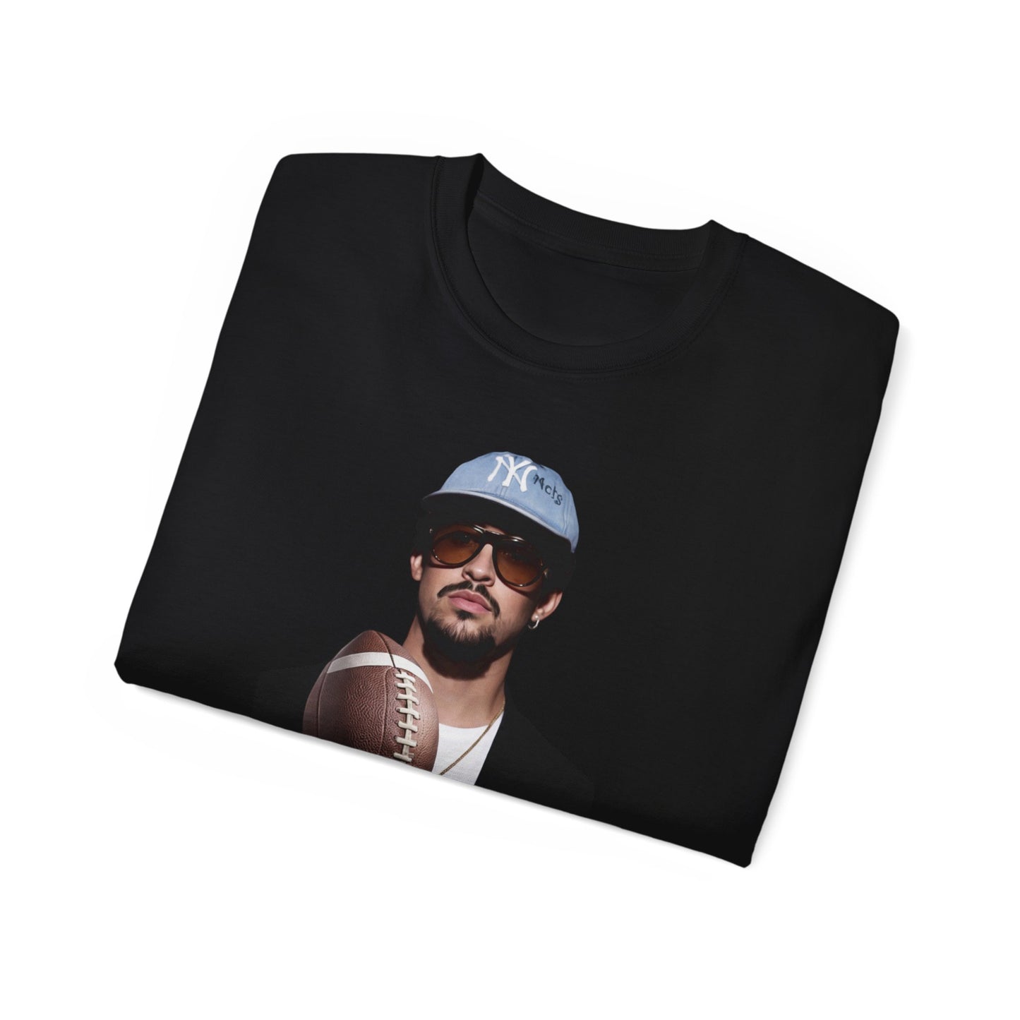 T-Shirt — Super Bowl Lil Bunny Logo Tee with Player Portrait
