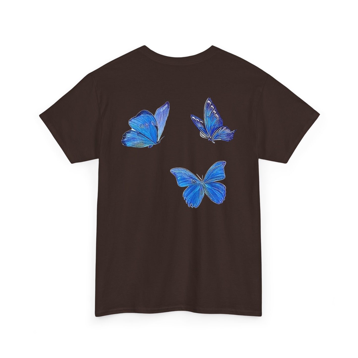 TrueWorldCreations Butterfly Tee, Blue butterfly T-Shirt, Unique Graphic Tee