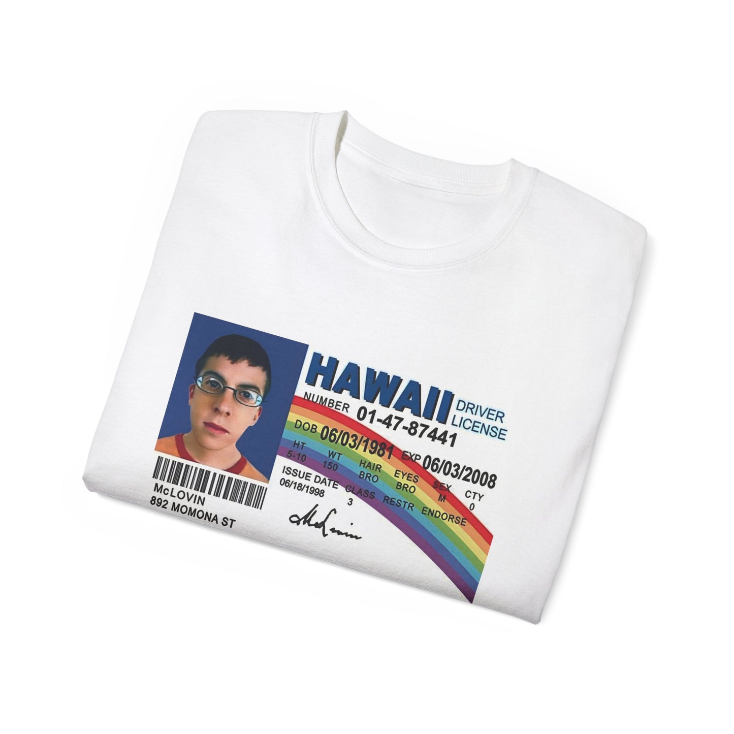 Mclovin ID Graphic T-shirt