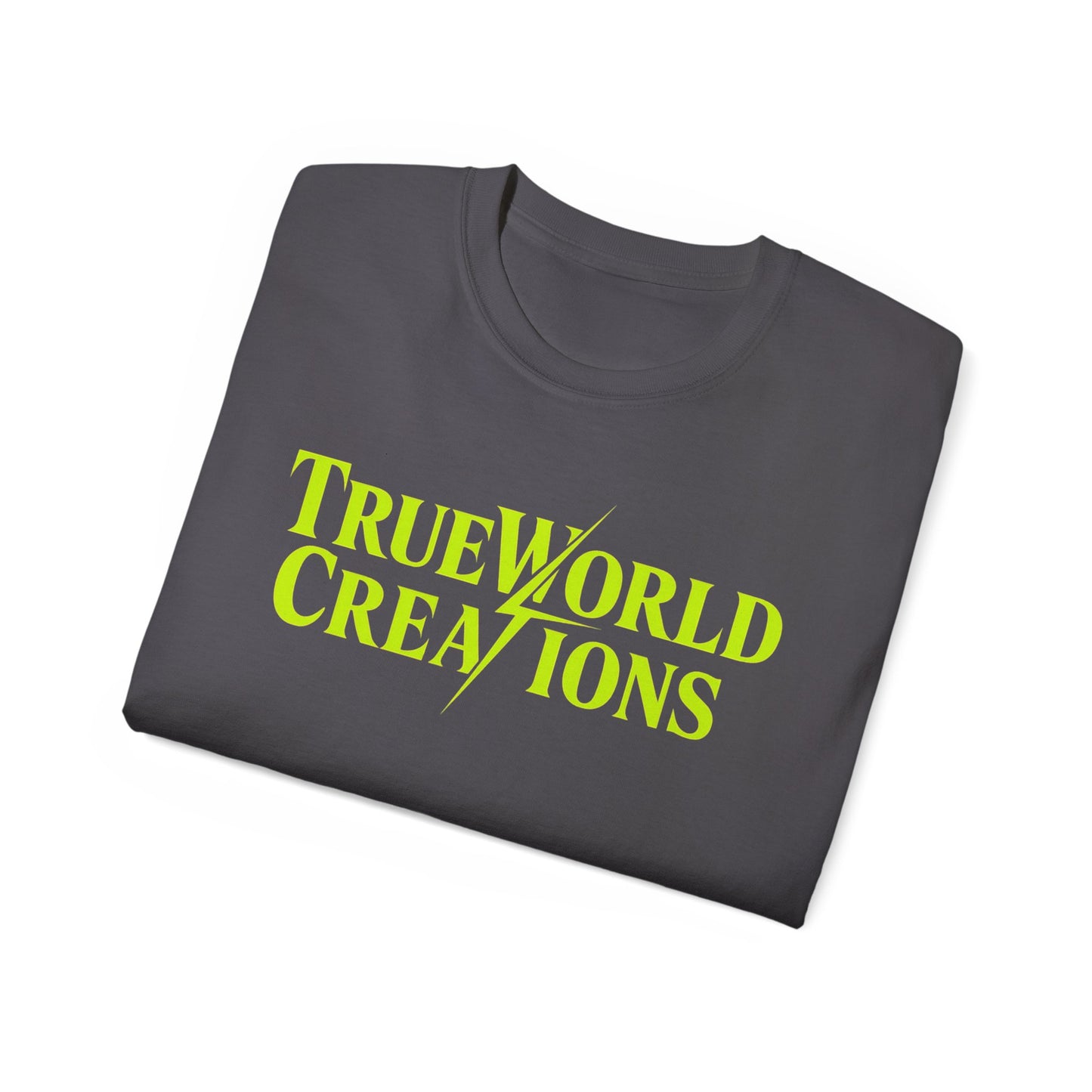 Unisex Ultra Cotton Tee - True World Creations, Casual Tee, Gift for Creatives, Everyday Wear, Comfortable Stylish Top, Unique Graphic Shirt