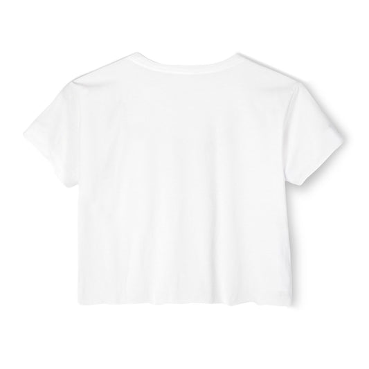 Divine Feminine Crop Top — White Women's Festival Tee
