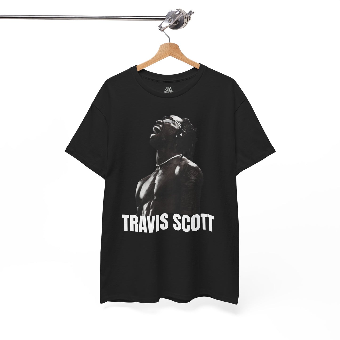 Travis Scott Unisex Heavy Cotton Tee - Bold Graphic Streetwear Top