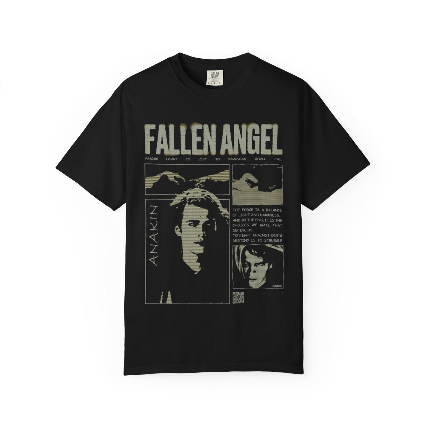 Fallen Angel Graphic T-Shirt — Vintage Anakin Comic Design