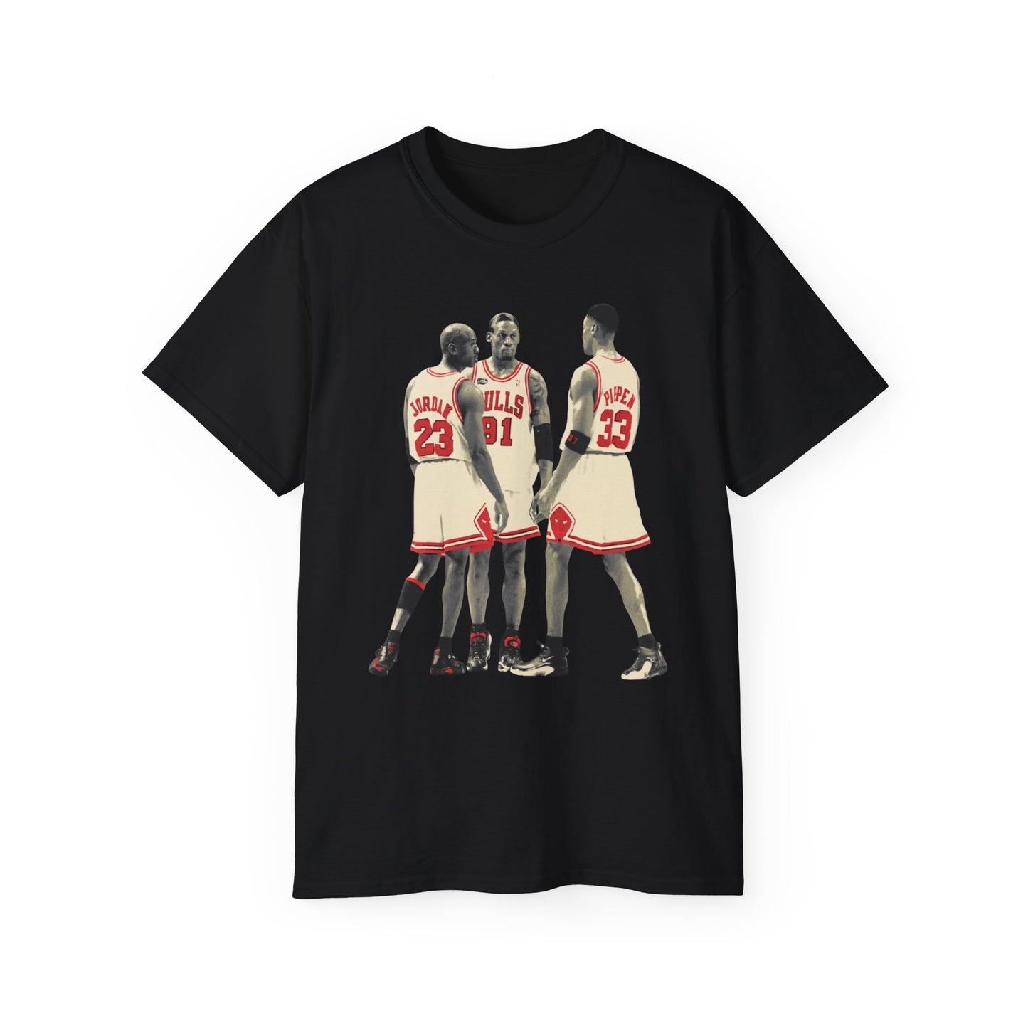 Vintage Basketball Legends trio Tee - Retro Chicago Players Graphic