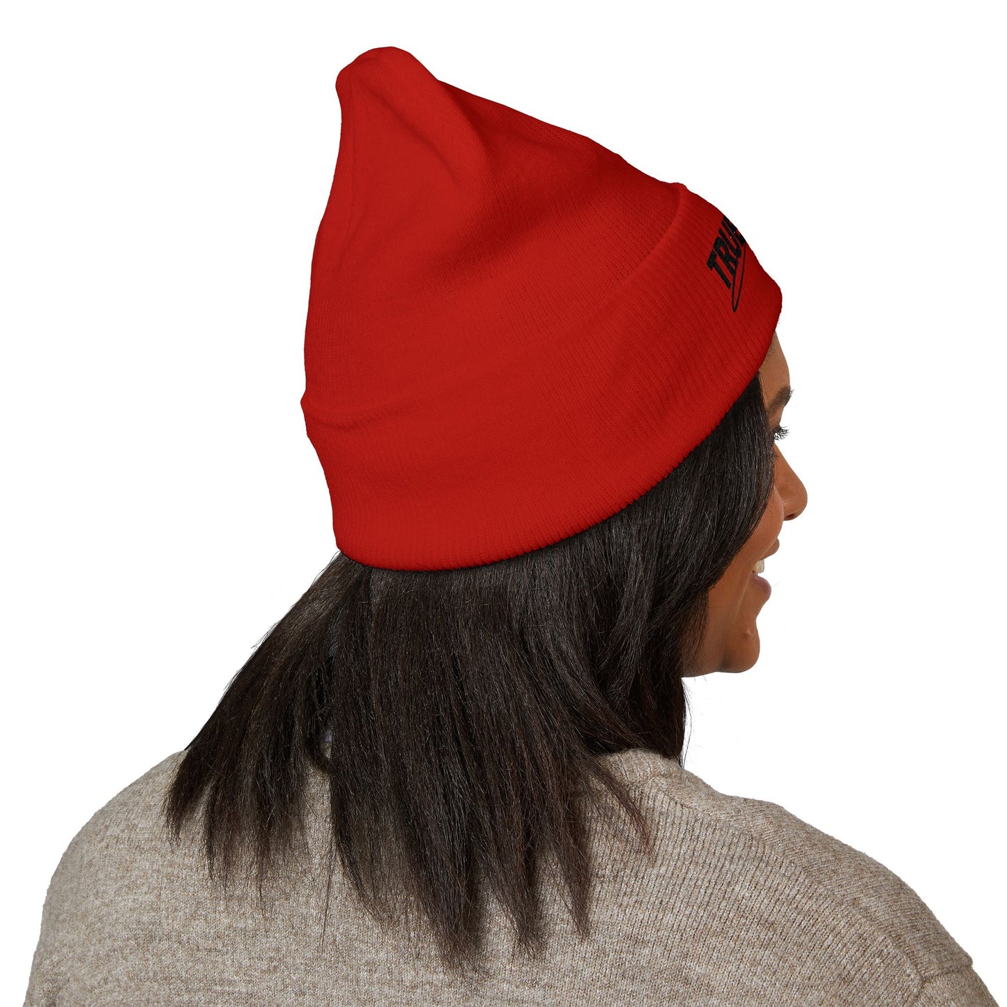 True World Embroidered Cuffed Beanie — TWC Classic Winter Knit Hat