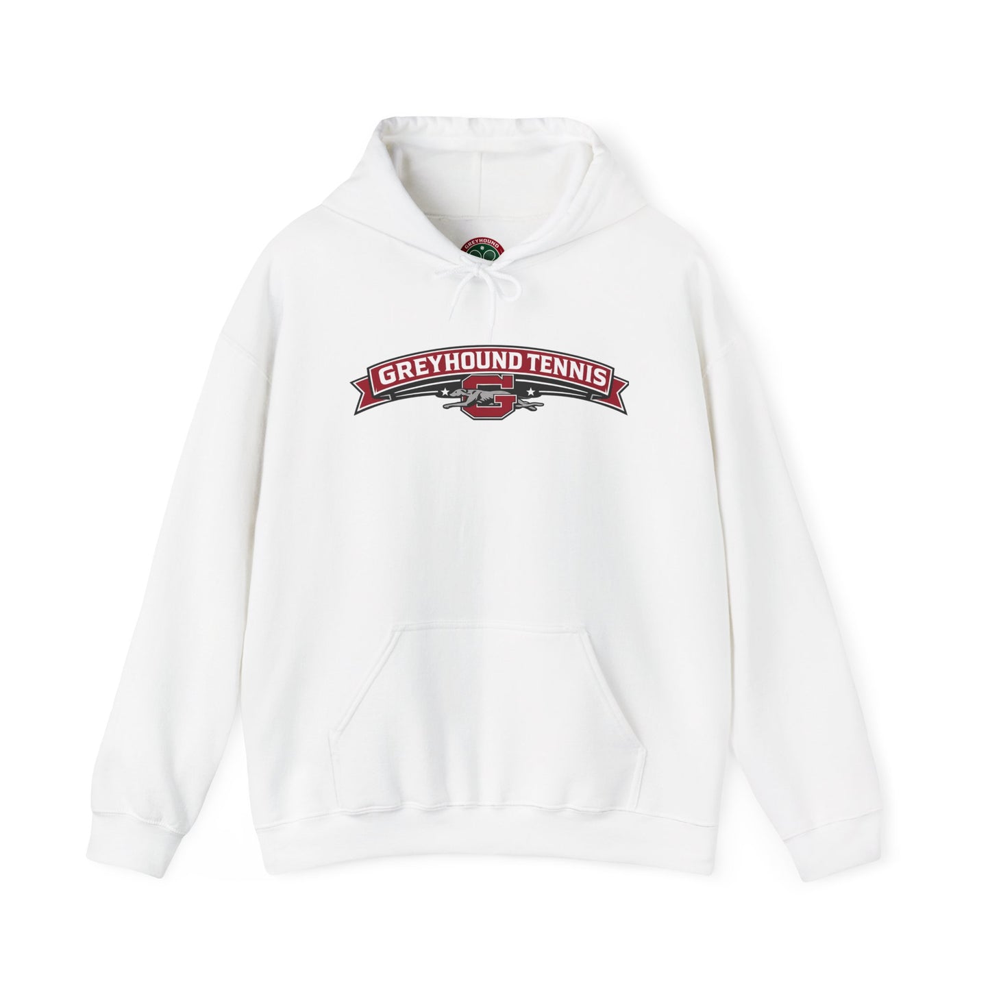 Greyhound Tennis Hoodie — Vintage Tennis Logo Sweatshirt