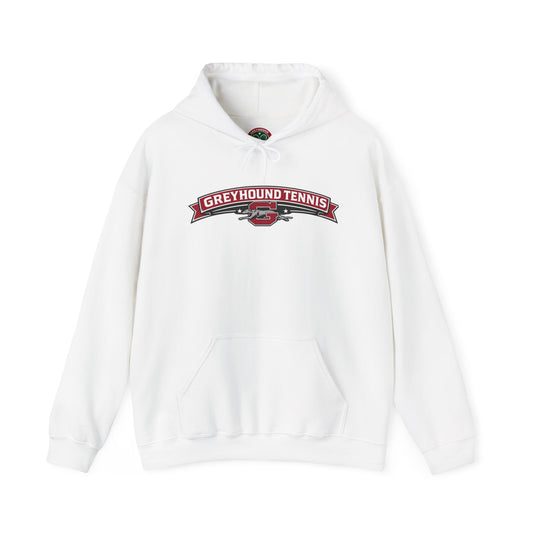 Greyhound Tennis Hoodie — Vintage Tennis Logo Sweatshirt