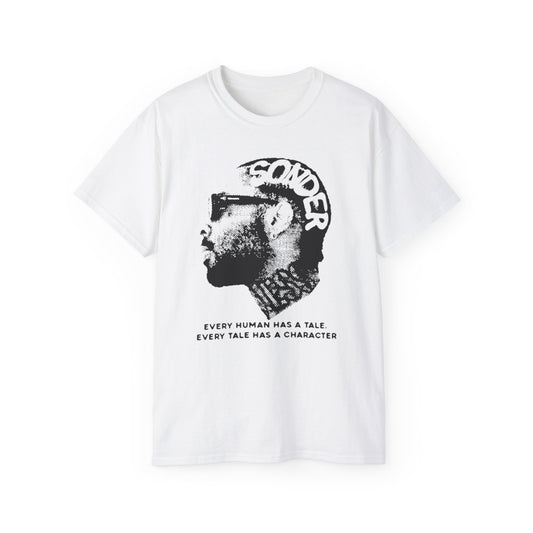 Legend Portrait T‑Shirt — "Every Human Has a Tale" Graphic Tee