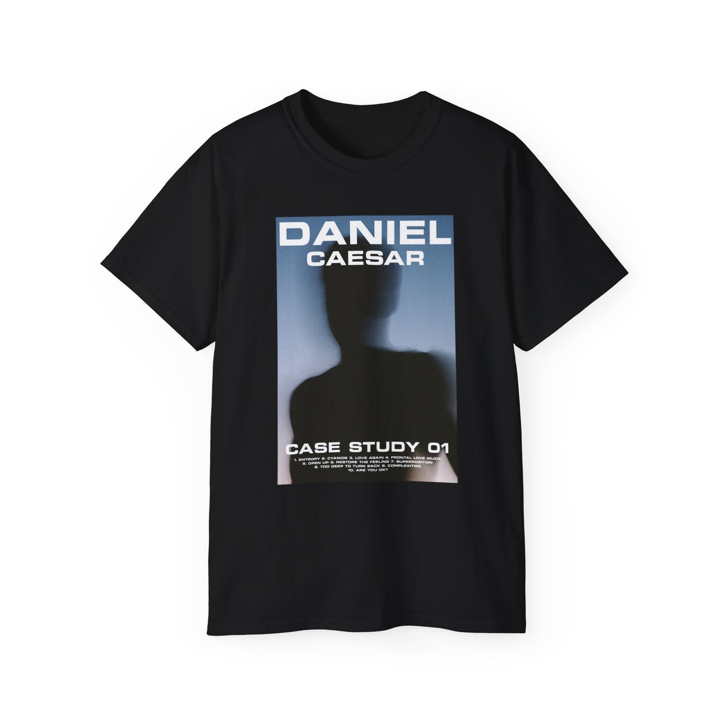 Daniel Caesar 'Case Study 01' Graphic Tee — Minimalist Band Poster T-Shirt
