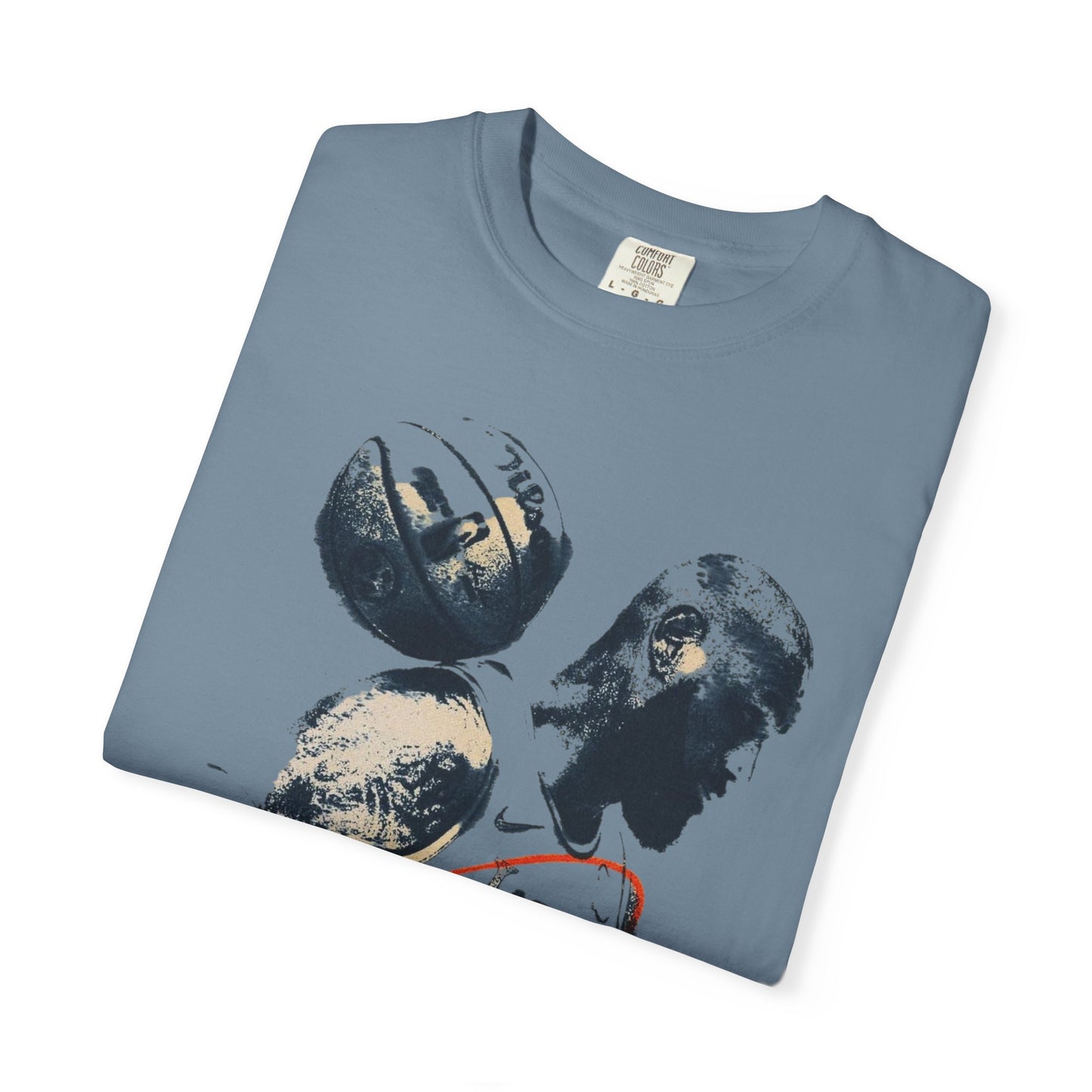 Basketball Silhouette Tee with lbj Signature Graphic