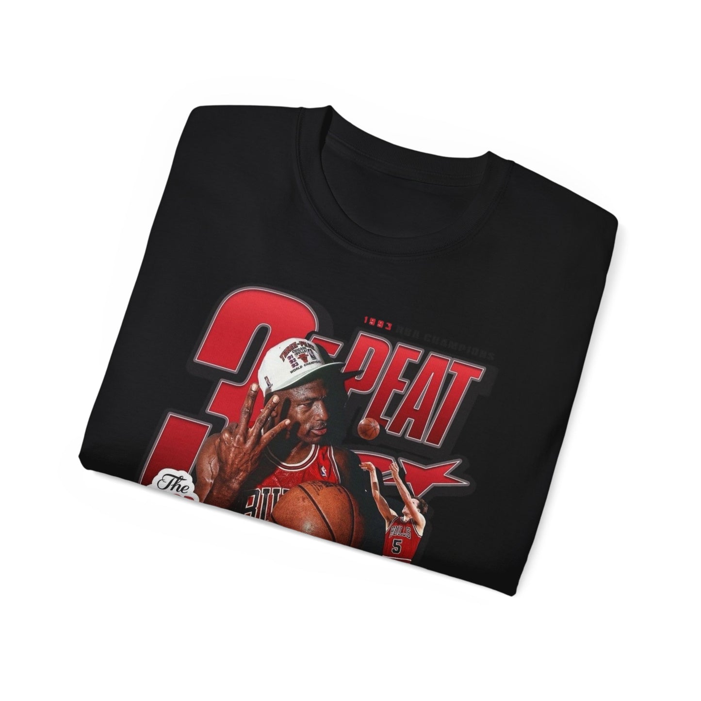 Retro Basketball 3-Peat Tee, Vintage graphic T-shirt