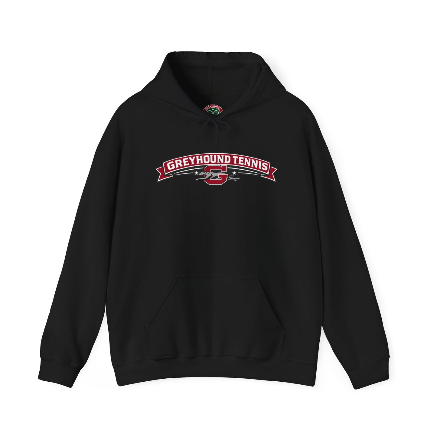 Greyhound Tennis Hoodie — Vintage Tennis Logo Sweatshirt