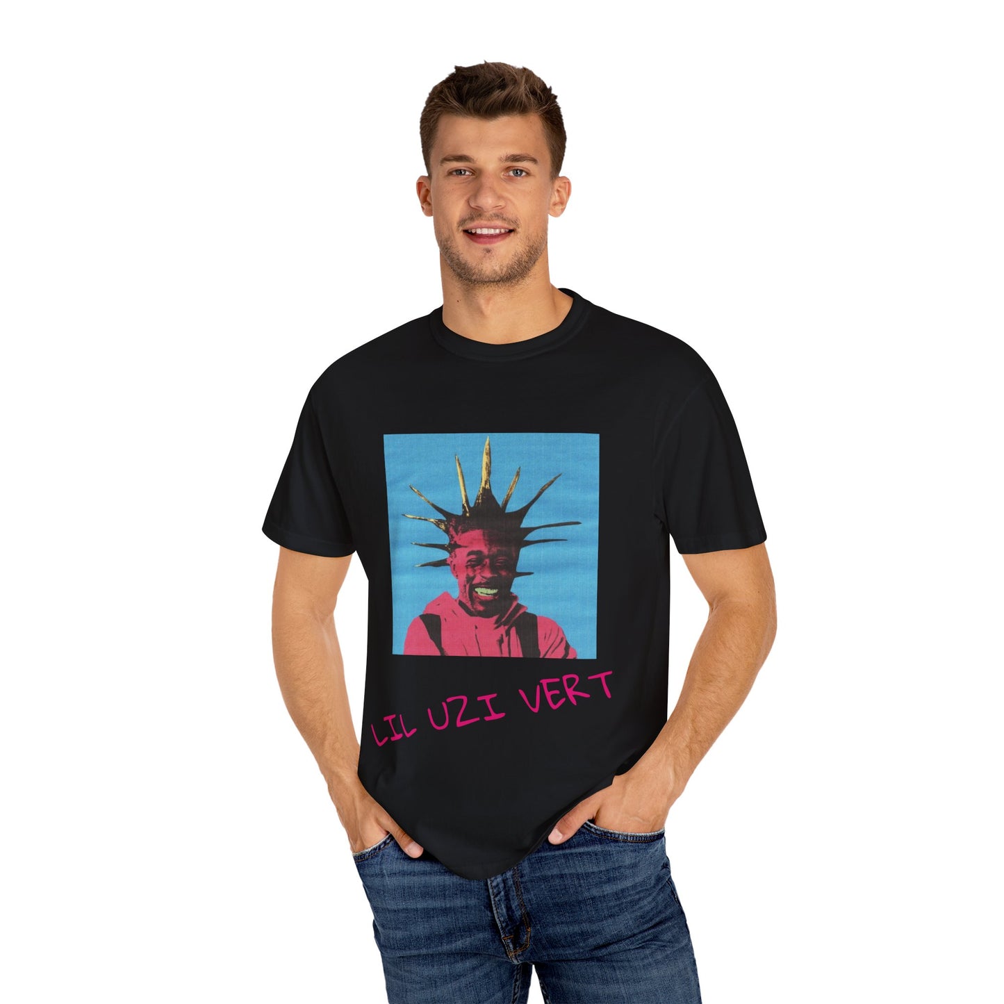Lil Uzi Vert Unisex Garment-Dyed T-shirt, Cool Graphic Tee, Unique Streetwear